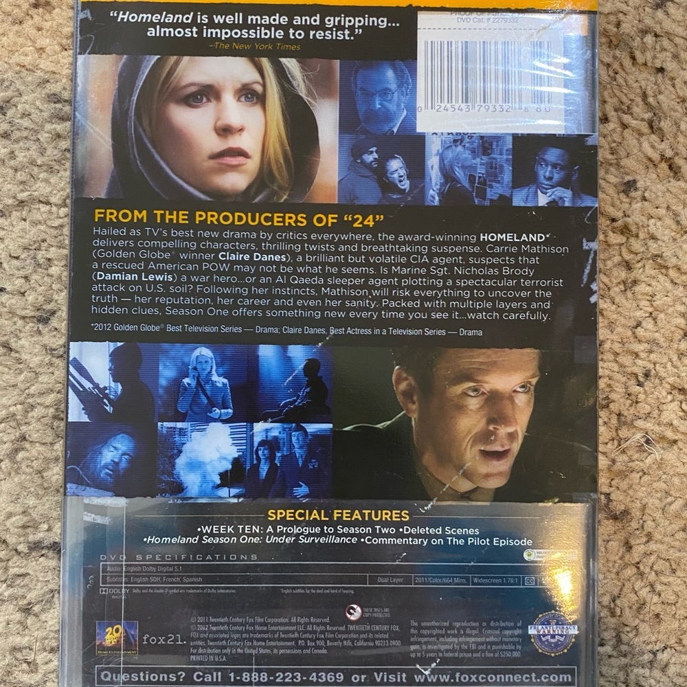 DVD HomeLand Complete First Season - Picture 3 of 3